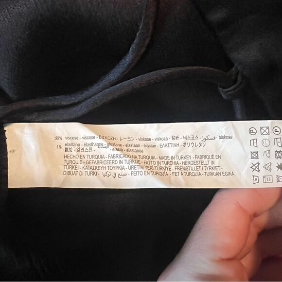 NWT! Zara black satin lace back tank top - Picture 9 of 11